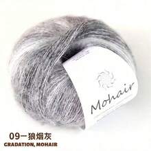 4件套多色渐变纱线 - 奢华纤维混纺，30%尼龙，马海毛，25克手工DIY编织成品围巾、帽子纱线，适合DIY编织围巾、帽子和毛衣，精品服装 - 彩色 - 查看 34