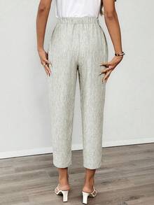 EMERY ROSE 女式纯色休闲裤 - 杏色 - 查看 2