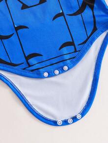 2pcs/Set Baby Boy/Girl Unisex Infant Newborn 0-3Y Funny Superhero Graphic Print Long Sleeve Bodysuit And Cape Set, Cute Costume For Birthday, Holiday Photo Shoot, Suitable For All Seasons Baby Boy Bodysuit Baby Cartoon Clothes Baby Boy Character Clothes Baby Boy Clothes Long Sleeve Baby Casual Sets Infant Boy Clothes Baby Boy Outfit Set Baby Boy Clothes Boys Outfit Sets Fall Winter - Multicolor - View 5