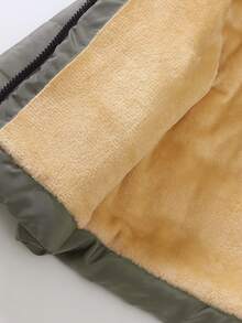 SHEIN Explorewe 2pcs/Set Young Boy Thermal Lined Windproof Hooded Padded Coat, Warm Padded Coat With Pockets Young Boy Winter Coattoddler Winter Coat BoyYoung Boys Coat WinterYoung Boys Coatbaby Boy Winter Coat - Grey - View 8