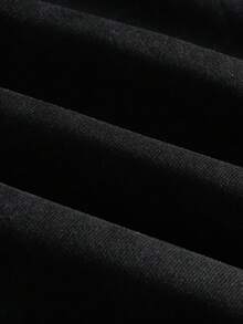 Manfinity Roghcode sweat-shirt à capuche casual pour hommes avec patchwork, rayures et graphique lettrage sur poche, sweat-shirt à capuche gothique graphique noir automnal à manches longues - Noir - Voir 7
