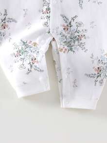 SHEIN Vintaside Kids Baju Terusan Bayi Baru Lahir Gaya Mori Girl, Cocok untuk Semua Musim, Nyaman dan Lembut - MultiWarna - View 4