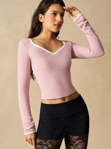 VARSIVA 女士修身长袖瑜伽T恤 - 彩色 - 查看 7