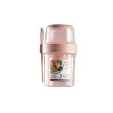 1 cốc đựng đồ ăn sáng mang đi, cốc đựng salad mang đi, hộp đựng sữa chua ngũ cốc yến mạch ăn nhẹ qua đêm, hộp đựng Parfait và hộp đựng nước sốt salad kèm nĩa cho bữa trưa, lọ đựng trái cây và rau củ - Nhiều màu - Xem 17