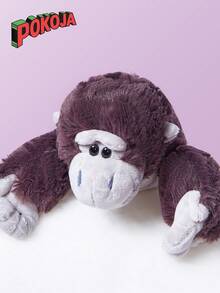 23cm Cute Cartoon Simulation Gorilla Plush Toy, Cute Stuffed Animal Toy, Living Room Sofa Ornament, Birthday/Festival Gift For Friends Or Family,Home Decoration, Gift For, Mother's Day, Friends Birthday,Christmas Gift, Christmas Style Birthday Gift,Christmas Plush Toy,Stuffed Animals>Plush,Monkey Toy,Stuffed Animal,Plushies,Plushie - Dark Grey - View 5