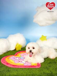 Care Bears X PETSIN 1PC Pet Cat Dog Universal Gradient Love Bear Cartoon Cute Pattern Printed Plush Warm And Comfortable Dog Sleeping Pad - Love floor mat - View 3