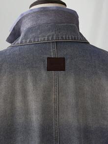 ESTAVOR Men's Casual Retro Denim Jacket, Autumn - Light Wash - View 7