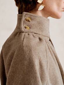 Aalyst Women's Loose Casual Elegant Luxury Party Commute Outing Gathering Halloween, Christmas, New Year, Thanksgiving Wool Blend Long Coat, Winter