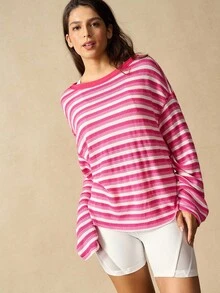 VARSIVA 户外休闲宽松长袖女式运动T恤 - 彩色 - 查看 5