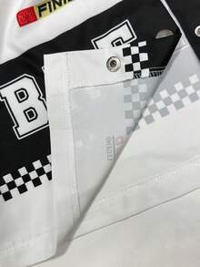 StreetHx Áo khoác xe máy nữ Thu/Đông, Áo khoác ngắn phong cách biker, Họa tiết xe máy, Màu đỏ & đen, Áo khoác ngoài dài tay thời trang đường phố - trắng - Xem 7