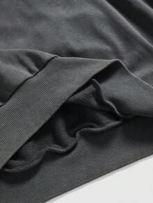 ROMWE Áo nỉ chui đầu họa tiết Đức Mẹ Đồng Trinh cỡ lớn dành cho nữ - màu đen - Xem 5