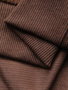 Dazy Kids 幼儿男童宽松豹纹领运动衫，休闲秋季 - 棕色 - 查看 9