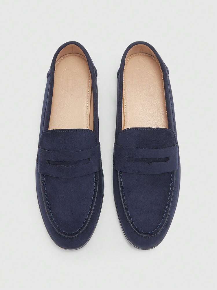 CUCCOO BIZCHIC Women's Fashionable Coffee-Colored Suede Comfortable Casual Loafers, Suitable For Commuting, Outdoor Walking, Work, Daily Wear, Versatile Flat Shoes For Christmas Spring Shoes