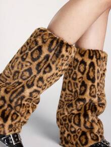 ROMWE Goth Women Leg Warmers - Black brown - View 5