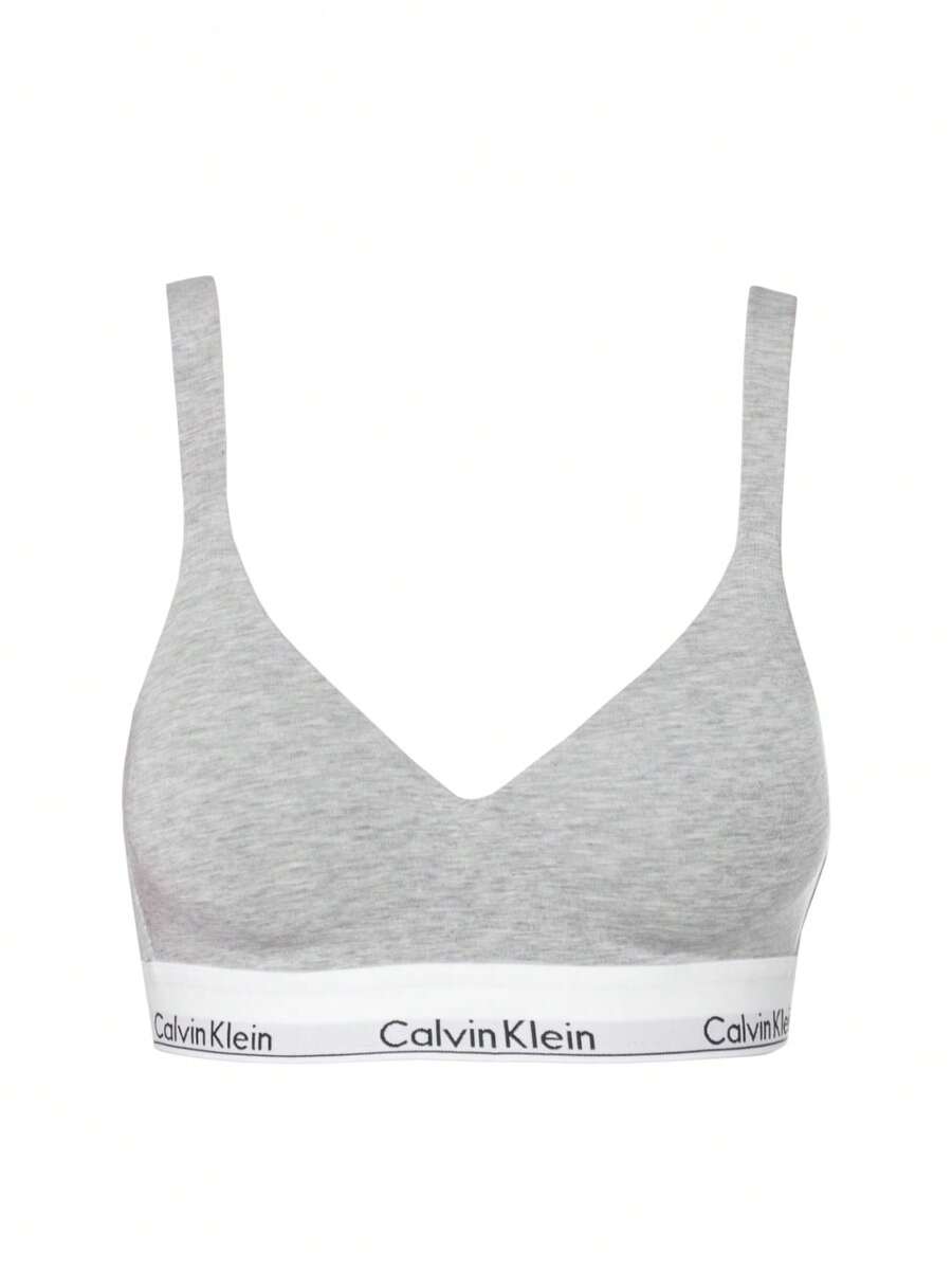 Calvin Klein CK UNDERWEAR Women's Soft Elastic Skin-Friendly Daily Casual Home 000QF7900E-P7A - Grey - View 1