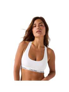 Calvin Klein Women's Unlined Bralette - White - View 3