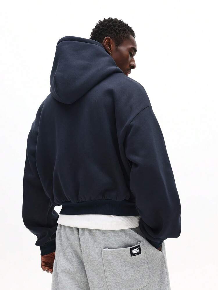 Zip Up Hoodie With NY Applique