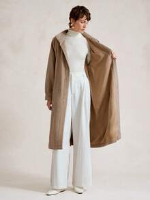 Aalyst Women's Loose Casual Elegant Luxury Party Commute Outing Gathering Halloween, Christmas, New Year, Thanksgiving Wool Blend Long Coat, Winter