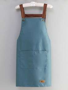 1/2pcs Waterproof And Oil-Proof Cooking Apron With Pockets, Suitable For Men And Women - Multicolor - View 32