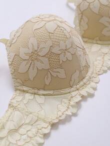 1pc Women Lace Padded Underwire Bra