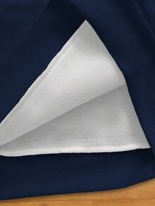 Resyla 全身印花休闲百搭连帽长袖套头衫 - 寶藍色 - 查看 5