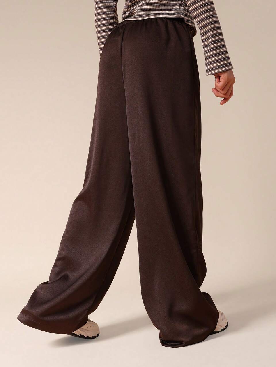 Wide Leg Palazzo Pants With Drawstring