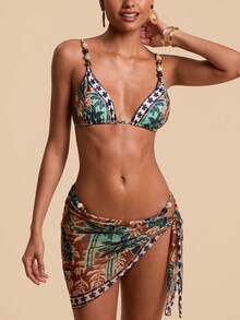 Travachic Bộ bikini in họa tiết toàn thân đính cườm và chân váy đồng bộ, bộ bikini và chân váy, đồ bơi đi biển, bãi biển, trang phục đi biển cho nữ, bộ đồ đi biển, trang phục đi biển cho nữ, thời trang đi biển, thời trang đi biển nữ, màu đen, bãi biển, trang phục đi biển, thường ngày, kỳ nghỉ, trang phục kỳ nghỉ cho nữ, kỳ nghỉ, trang phục nghỉ hè, trang phục nghỉ lễ cho nữ, kỳ nghỉ, trang phục nghỉ lễ cho nữ, thanh lịch, đi chơi, tiệc tùng, bãi biển, trang phục đi biển cho nữ, chân váy đi biển, bộ đồ đi biển, trang phục đi biển, trang phục đi biển cho nữ, mùa hè, quần áo mùa hè, trang phục nghỉ lễ mùa hè, hoa, họa tiết đồ họa, lễ hội Carnival, lễ hội, từ xuân đến hè, trang phục Bohemian, trang phục Ibiza, phong cách phương Tây - Nhiều màu - Xem 5