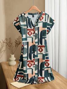 EMERY ROSE 女士短款连衣裙 女士夏季连衣裙 女士夏季服装 度假装 女士乡村音乐会装 度假装 - 彩色 - 查看 1