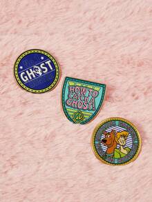 SCOOBY-DOO X SHEIN Trâm cài áo, ghim cài ve áo và vòng cài khăn dành cho nữ. - Vàng - Xem 3