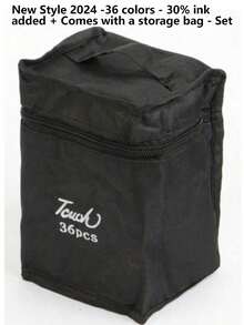 1 Set Tip Markers, Watercolor Pens, Highlighters, Painting Brushes Children Drawing Art Supplies Kit, Smooth Writing, Suitable For Drawing, Marking On Paper, Fabric, Clothing, Wood, Metal, Plastic, Leather, Back To School Student Stationery And Gifts,Back To School,School Supplies - Multicolor - View 32