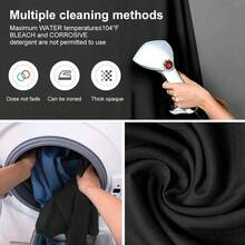 10x10ft High Density Polyester Photo Backdrop, Solid Black Photography Cloth, Wrinkle Resistant, Washable, Seamless Backdrop Suitable For Portrait Shooting, Video Studio, Party - Background Only - Black - View 4