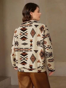 Wildy Women's Half-Zip Sweatshirt,Long Sleeve Tops In Fall/Winter - Multicolor - View 2