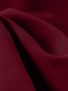 GlowEve Women's Elegant Wrap-Around Long Sleeve Jumpsuit With Waist Cinching - Burgundy - View 5