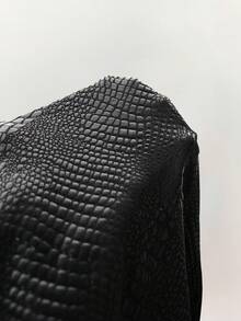 Amplova 女士蛇皮纹理亮面涂层衬垫紧身胸衣迷你连衣裙 - 黑色 - 查看 8