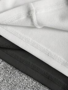 INAWLY 女式黑白 Polo 图案印花轻便夹克，休闲街头风格运动拉链修身长袖外套，秋季 - 彩色 - 查看 4