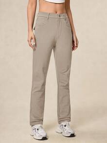 OutZeal 女式无 PFC 防水弹力尼龙户外裤，适合秋季徒步露营