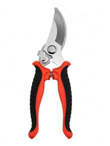 1pc Stainless Steel Branch Shears, Garden Scissors For Outdoor Easy Carry Multi-Functional Scissors(Yellow Orange Green)