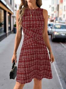 Editum Elegant Women's A-Line Short Dress, Slim Fit, Suitable For Work, Casual, Versatile, Spring/Summer,Summer Dresses For Women