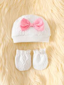 Conjunto de 3 piezas con oso lindo de otoño, conjunto de ropa para bebé recién nacido - Beis - Ver 5