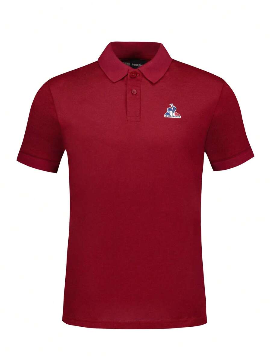 Le Coq Sportif Essentiels Men's Polo Shirt Rio Red - Burgundy - View 1