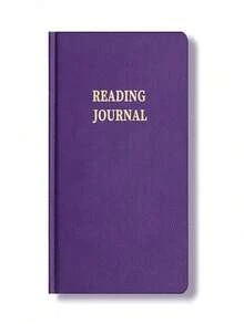 SHEIN 书籍爱好者的阅读日记 - 亚麻精装书是送给读者的绝佳礼物 - 完美的追踪书，带有阅读日志和评论页，可用于记录您最喜爱的书籍