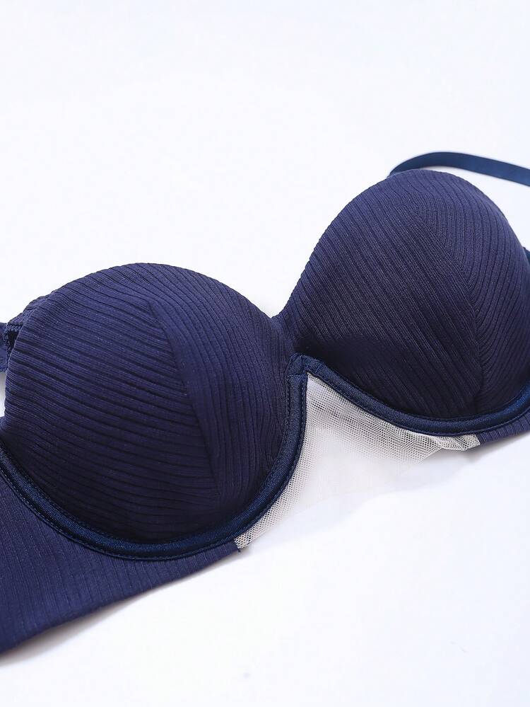 1pc Women's Underwire Bra - Dusty Blue - View 5