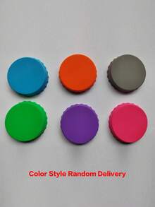 6 件硅胶汽水罐盖，可重复使用硅胶罐盖，罐塞或保护器，适用于汽水、饮料、果汁、饮品，适合标准罐