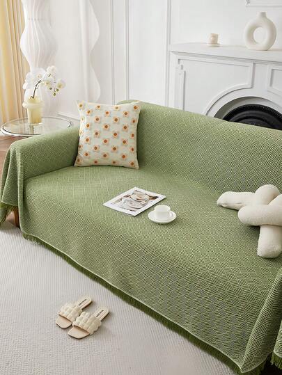 Cirelle Funda de sofá de unicolor con patrones únicos, que demuestra el estilo elegante del diseño nórdico. Funda protectora de muebles, con una parte inferior suave y elástica, lavable, adecuada para evitar daños causados por mascotas, es una funda de sofá de alta calidad.