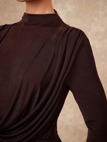 Lumalex Váy VITNOS Thu Đông Cao Cấp Thanh Lịch Màu Nâu Dệt Kim Xếp Ly Màu Trơn Eo Ôm Dáng Eo Thon Tay Dài Cho Nữ Trang Phục Thường Ngày Thường Ngày / Hẹn Hò / Dã Ngoại / Tiệc Đêm / Trang Phục Tụ Tập Phong Cách Mùa Thu Mới Cho Nữ, Váy Sang Trọng Cho Tiệc, Thời Trang Thu Đông Này, Trang Phục Thường Ngày Thanh Lịch, Đêm Dạ Hội, Mùa Thu Sang Trọng, Phong Cách Dự Tiệc, Trang Phục Cuối Tuần, Váy Quyến Rũ, Phong Cách Công Sở Thu Đông, Lãng Mạn Tinh Tế, Váy Đầm Lãng Mạn Quyến Rũ, Váy Dự Tiệc Mùa Thu, Váy Xếp Ly, Thường Ngày Công Sở, Váy Tốt Nghiệp Dạ Hội, Thích Hợp Cho Hẹn Hò, Đi Chơi, Đi Chơi Đêm, Đám Cưới, Ngày Lễ, Kỳ Nghỉ, Sinh Nhật - màu nâu - Xem 9