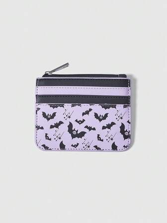 Goth Portacarte e portamonete con stampa di ciliegie