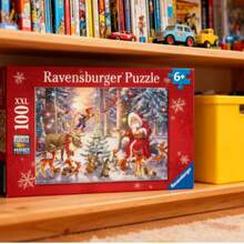 Ravensburger Christmas In The Forest 100 Piece Jigsaw Puzzle Age 6 Years+ 12937 - Multicolor - View 5