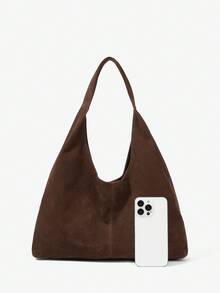 Maija Doamne, geantă tote pentru femei, geantă de umăr, geantă hobo, piele întoarsă, la modă, elegantă, simplă, personalizată, versatilă, clasică, pentru naveta, birou, întâlnire, zilnic, cumpărături, ceai de după-amiază