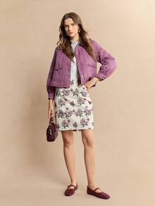 Rosivie Giày lười đế mềm dệt mới thu 2025, kiểu Anh cổ điển, mũi vuông màu mơ, thoải mái, đa năng cho nữ - Màu Đỏ Sâu - Xem 3