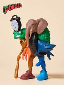 Tralalero Tralala Action Figures Set, Italian Brainrot Meme Shark Figures, Funny Tung Tung Tung Sahur Brainrot, Shark In Sneakers Viral AI Brainrot Animals Figurines